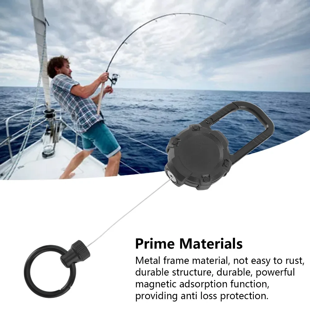

Magnetic Carabiner Keychain Heavy Duty Retractable Carabiner Key Chain Lightweight Anti-Lost Keychain Outdoor Activities