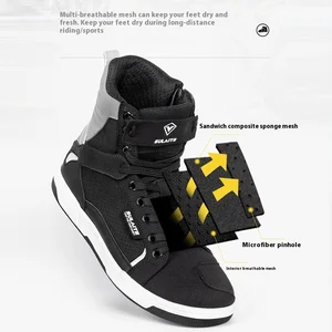 RESPRIBLE MOTORCY RESPIRABLE REDING SHOES High Cut Anti Fall Anti Sliding Knight Park Boots Parkour Shoes All Casual Boots Stations 6 Main Sales Motocross Boots - №1