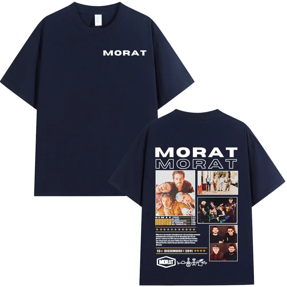 Morat Band Graphic T-shirts Fans Gift Men Women Clothing Fashion Oversized T Shirt 100% Cotton Casual Loose Short Sleeve T-shirt