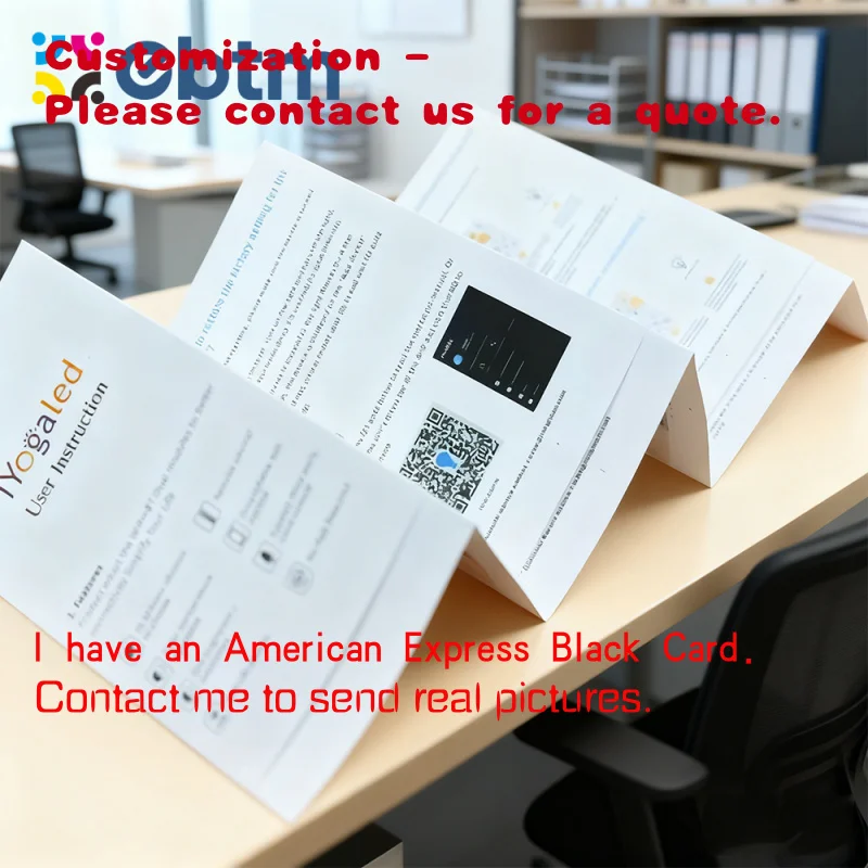 

На заказ. Косметическая трехкратная печать Цветная страница A3 A4 Четыре раза фотоальбом Брошюра Foldout Инструкция Печать листьев