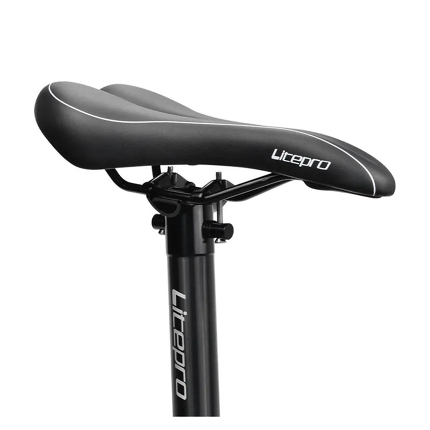 LP Litepro PU Leather S1 Hollow Saddle Mountain Folding Bicycle Comfortable Heat-insulating Non-slip Breathable Cushion