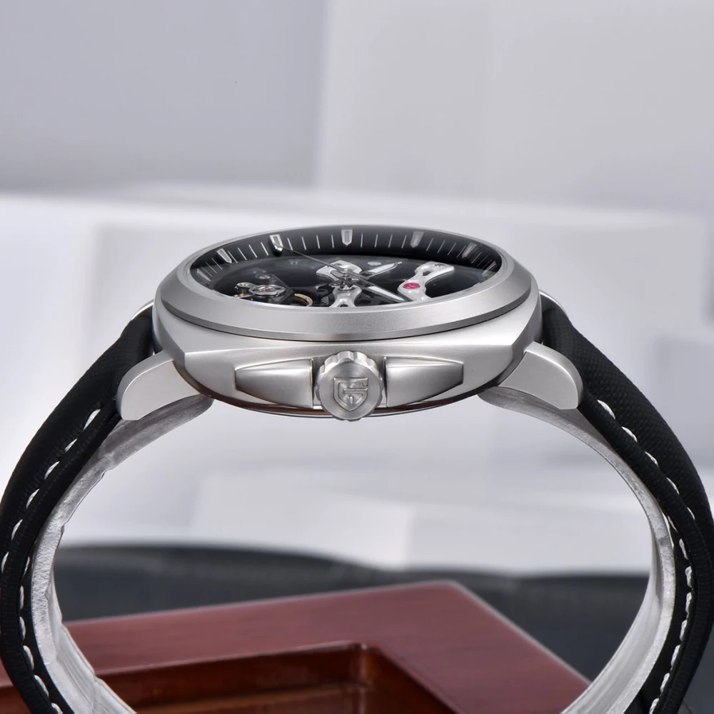 PAGANI DESIGN YS017 Men's Hollow Automatic Mechanical Watch Creative Dial Tourbillon Sapphire Glass 100M Waterproof Wristwatches