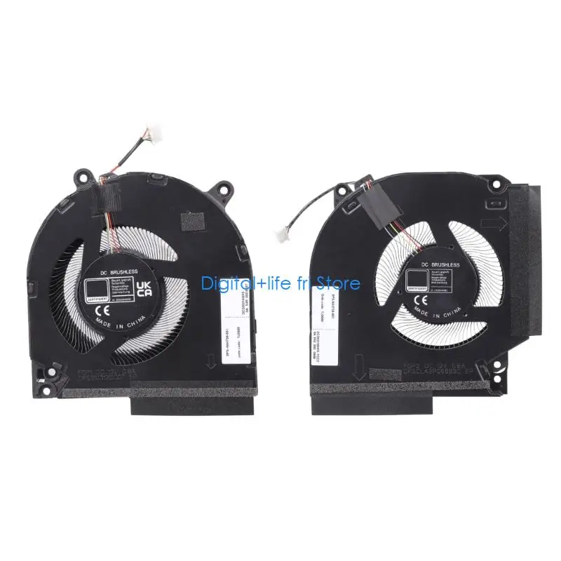 E06D CPU GPU Cooling Fan Heatsink Laptop Graphics Card Cooling Fan For 16-R 12V