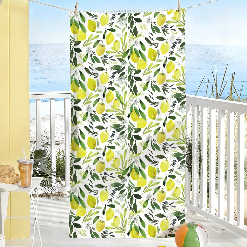 

Полотенце "When Life Gives You Lemons" – мягкое, быстросохнущее, впитывающее полотенце для пляжа, бассейна, спортзала, путешествий и кемпинга, 40x60 см.