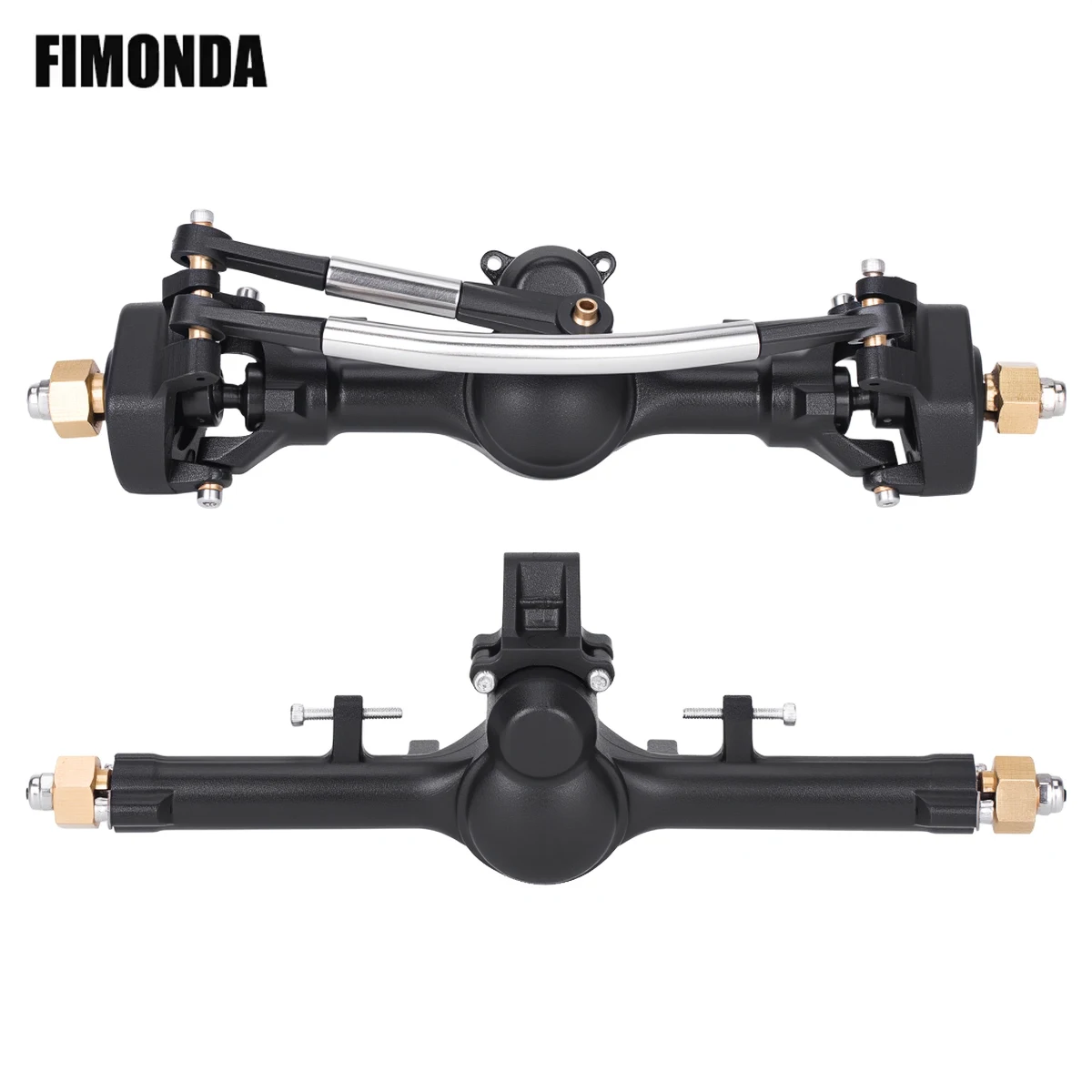 Nylon Front Rear Axles Complete with 3-Section ISO CVD For 1/24 RC Crawler Car Axial SCX24 Upgrade Part