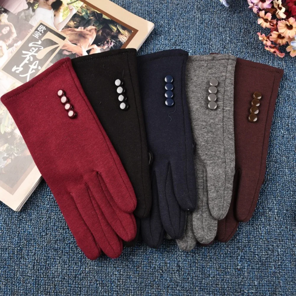 New Touchable Screen Winter Gloves Warm Full Finger Driving Mittens Windproof Cold Proof Gloves Full Finger