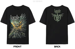 LE Lamb Of God T 셔츠 밴드 티셔츠 여성 남성 미적 반팔 하라주쿠 고품질 유니섹스