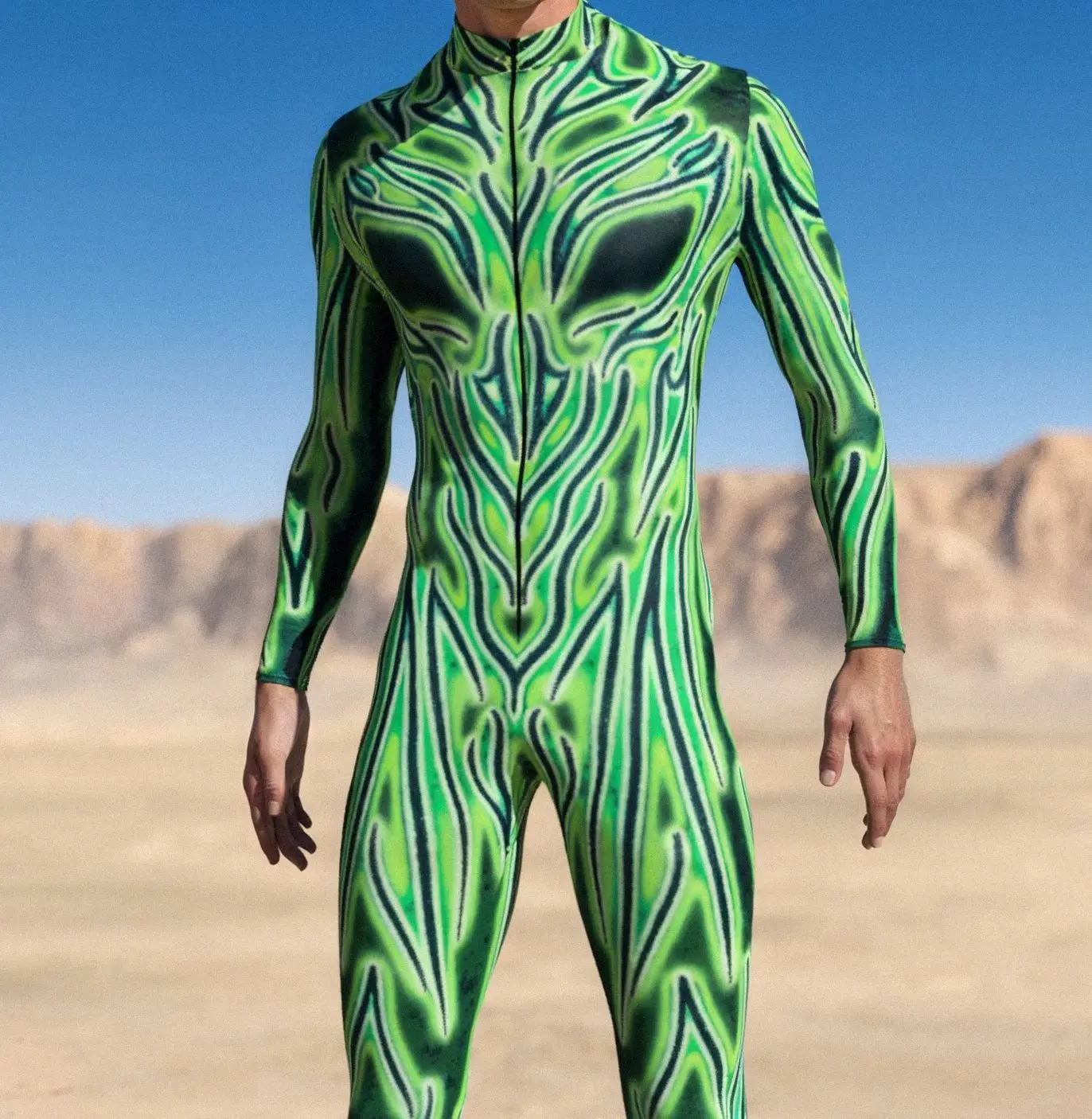 Cooler Rüstungs-Cosplay-Bodysuit Cosplay-Jumpsuit Steampunk-Punk-Kostüm Halloween-Party-Show-Auftritt Herren Zentai-Anzug 2026 – Detail 13