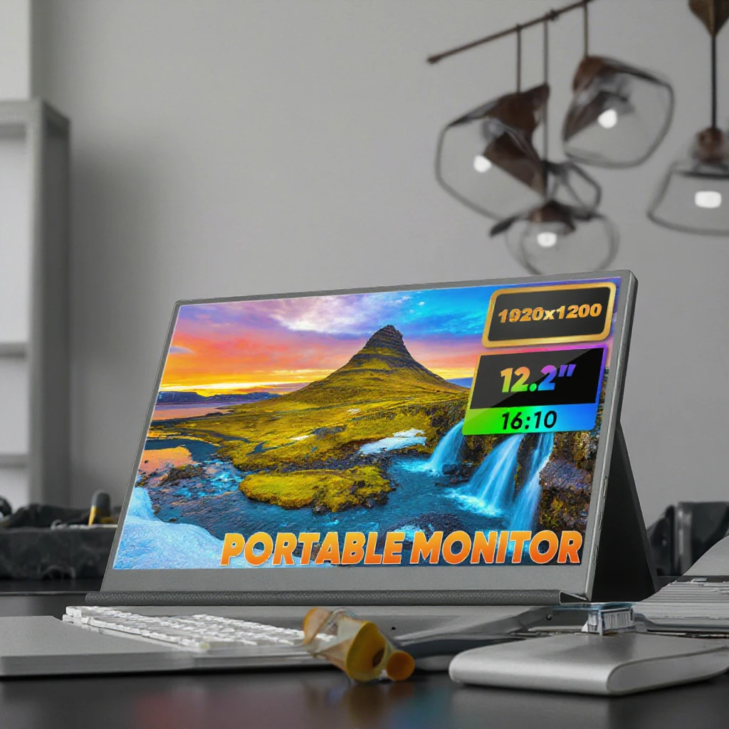 

12.2 Inch IPS 1920*1200P Smart Extender Extra Type-C Monitor Dual Portable Monitor for Mobile Smartphone Laptop Computer Monitor