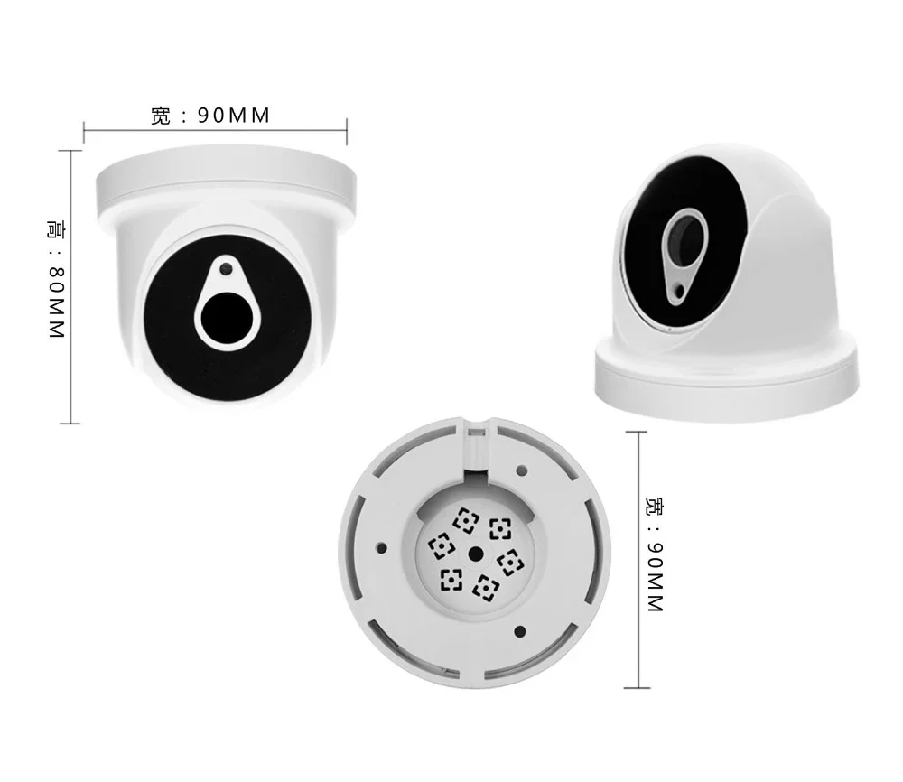 6Led Array Hd 1200tvl Security Cctv Dome Camera Analog Compatible Tv Indoor Ircut Night Vision Upgrade For Home Ceiling Install
