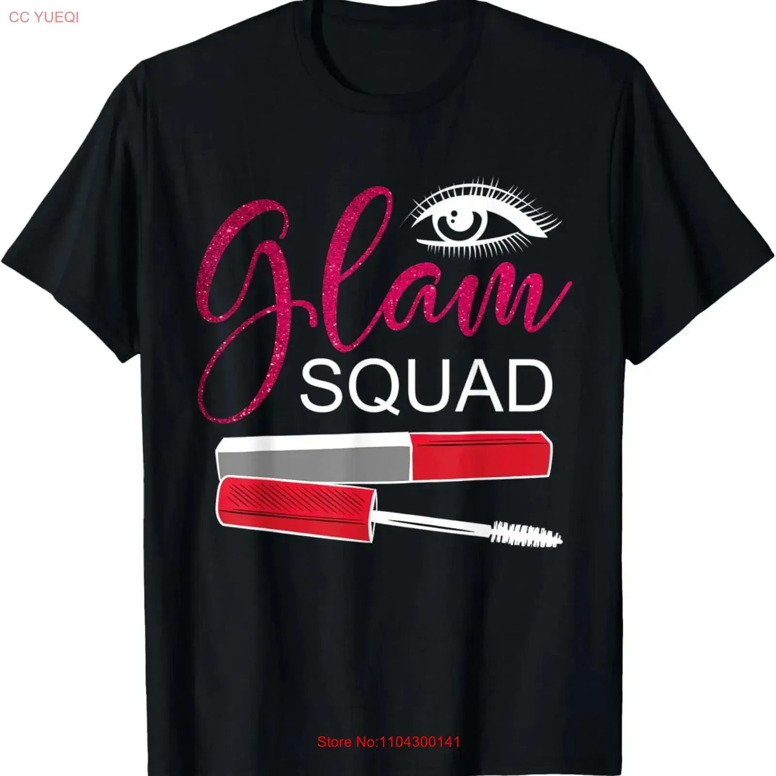 Camiseta con frases de belleza y maquillaje de Glam Squad, estilo vintage, lavada, transpirable, versátil, gráfica, unisex