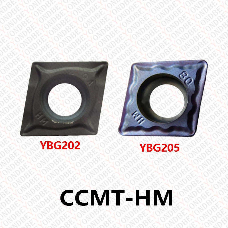 Inserto de carburo CCMT CCMT060204 CCMT060208 CCMT09T304-EF CCMT09T308-EM-HM CCMT120404 CCMT120408 CCMT120412-HF-HR YBG202 YBG205