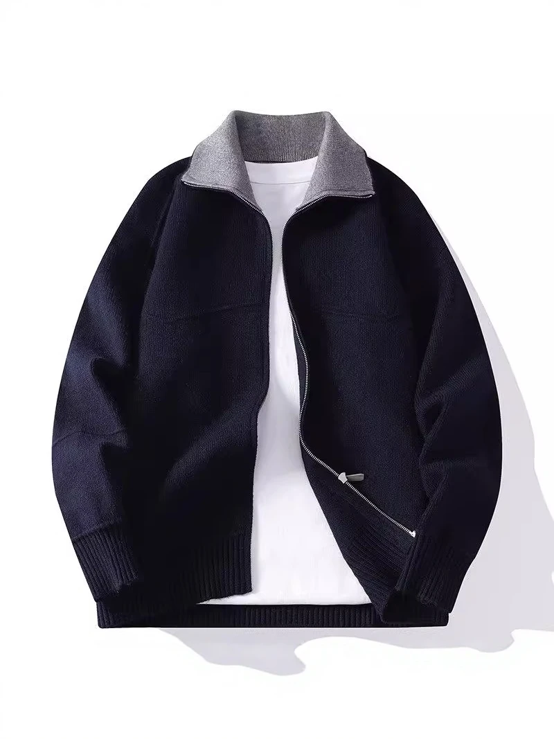 

Мужской модный свитер с круглым вырезом, имитация двухслойности, с вышивкой и пэчворком, трендовый, люксовый, осенне-зимняя новинка