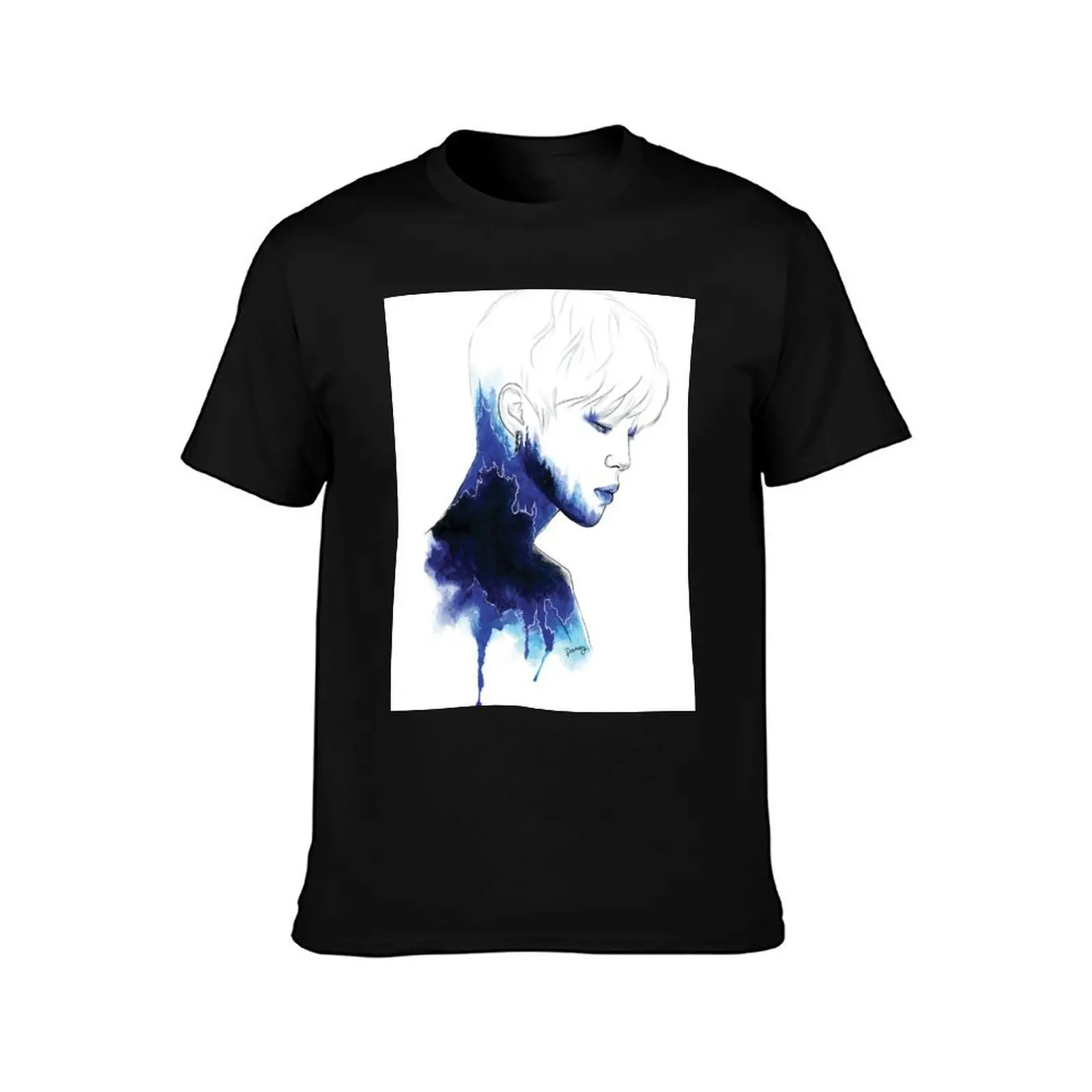 JM | Lie T-Shirt Abstract Pattern Print Top T-Shirt