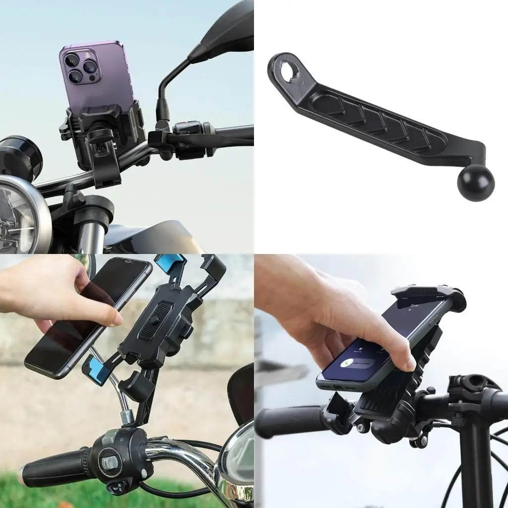 

R53C Motorcycler Phone Holder Extender Adapter 17mm Ball Head Extension Arm