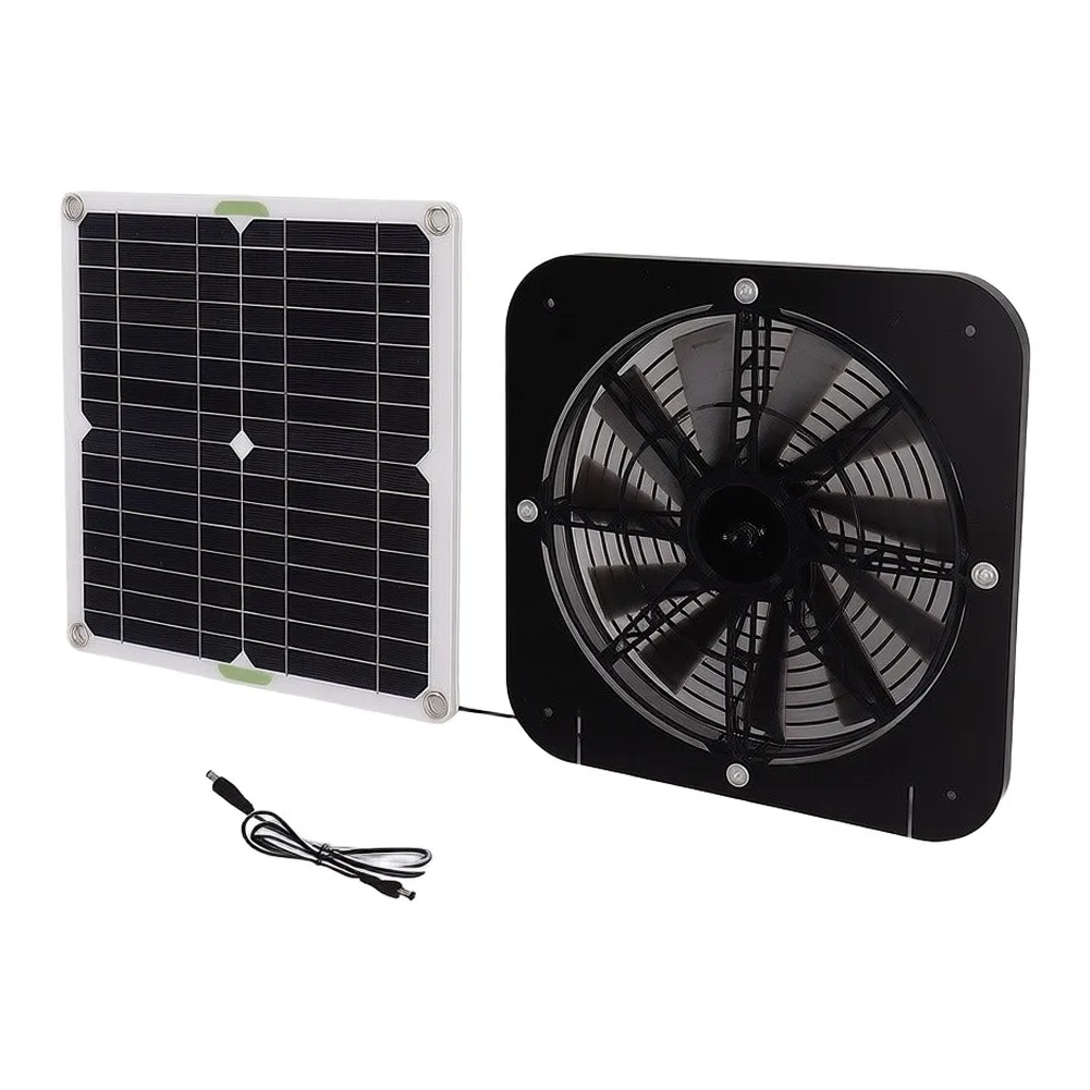 For Livestock Ventilation Black Solar Cooling Fan Solar Panel Cooling Fan Greenhouse Ventilator Coated PCB Board