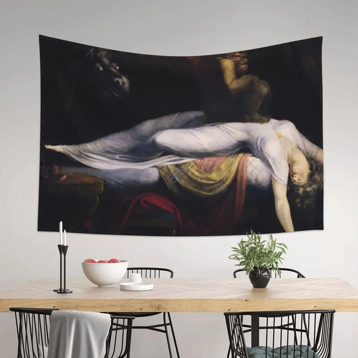 

The Nightmare - Henry Fuseli Tapestry Art Mural Wall Hanging Wall Decorative Wall Mural Decor For Room Tapestry