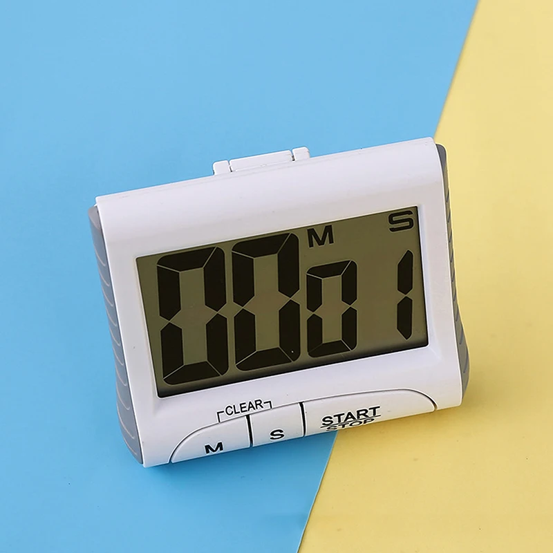 Electronic Stopwatch, Timer, Timer, Kitchen Cooking, Magnet Reminder With Stand