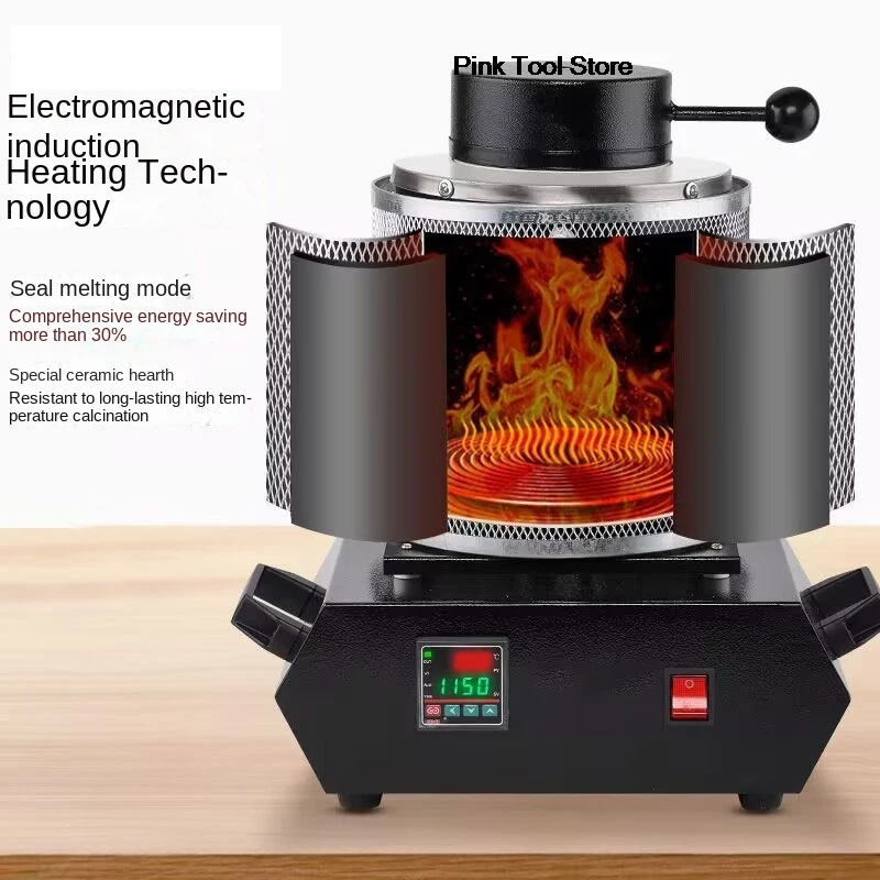 

10803 печь для плавки золота 3 кг цифровая печь для плавки металла портативный инструмент для литья металлических серебряных ювелирных изделий