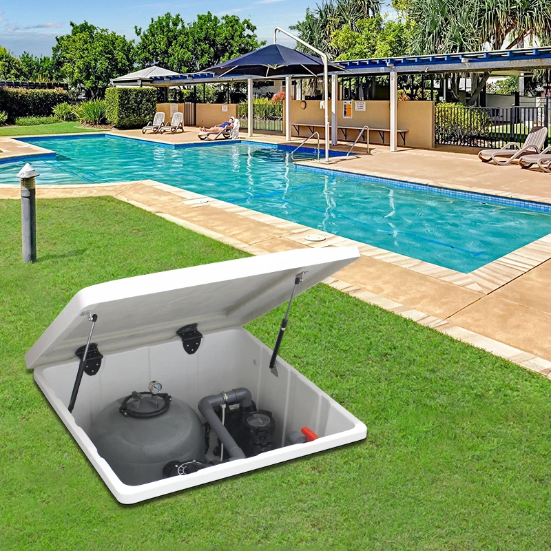 Factory Supply Pikes PK8035A Good Quality Fiberglass Compact Pool Filter Underground Swimming Pool Sand Filter With Pump
