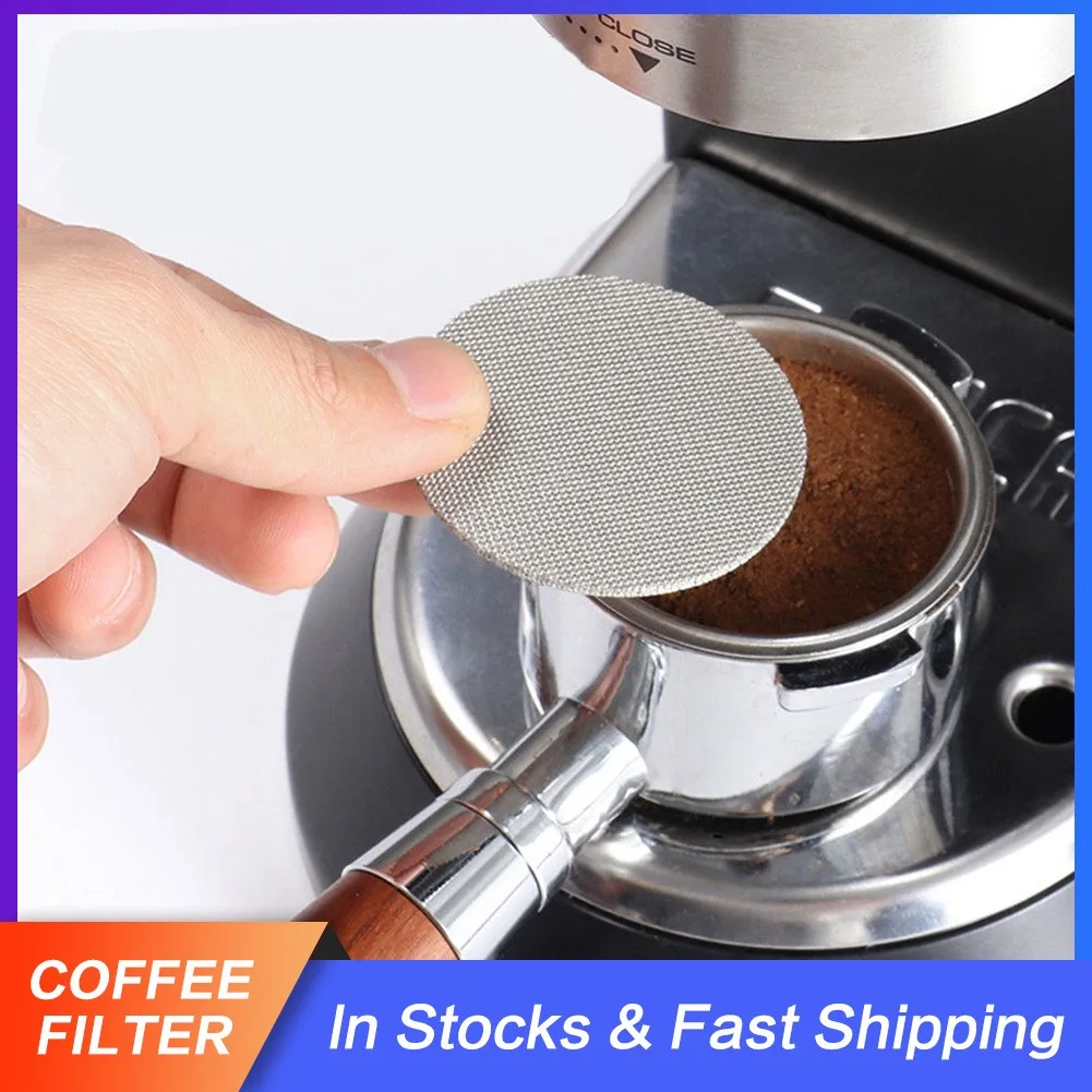 51/53/58mm Coffee Filter Contact Shower Screen Puck Screen Filter Mesh For Espresso Machine Backflush Filter Coffeeware