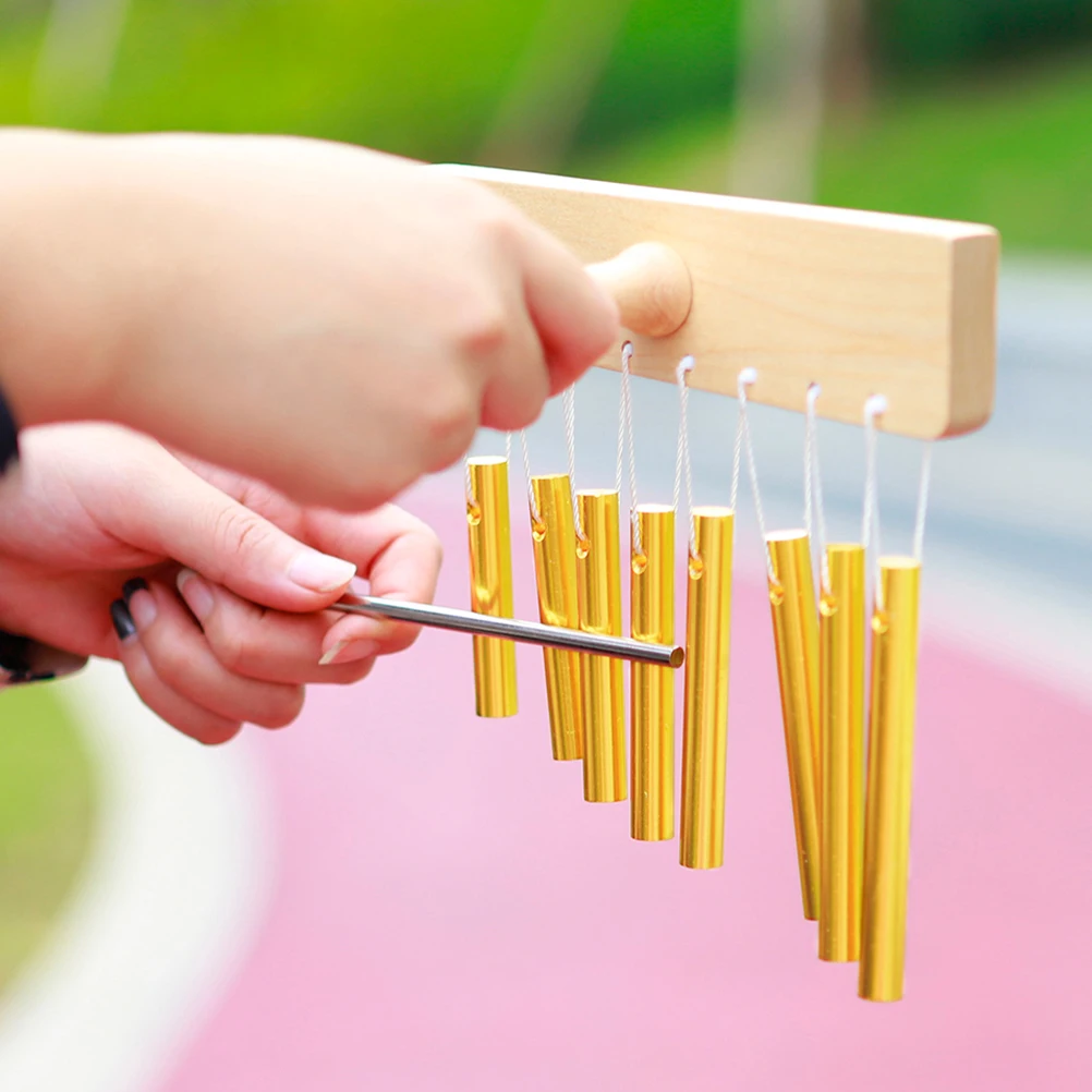 

Aluminum Tube Chimes Instrument 8-Tone Wind Chime Monophonic Percussion Tube Music Teaching Aids