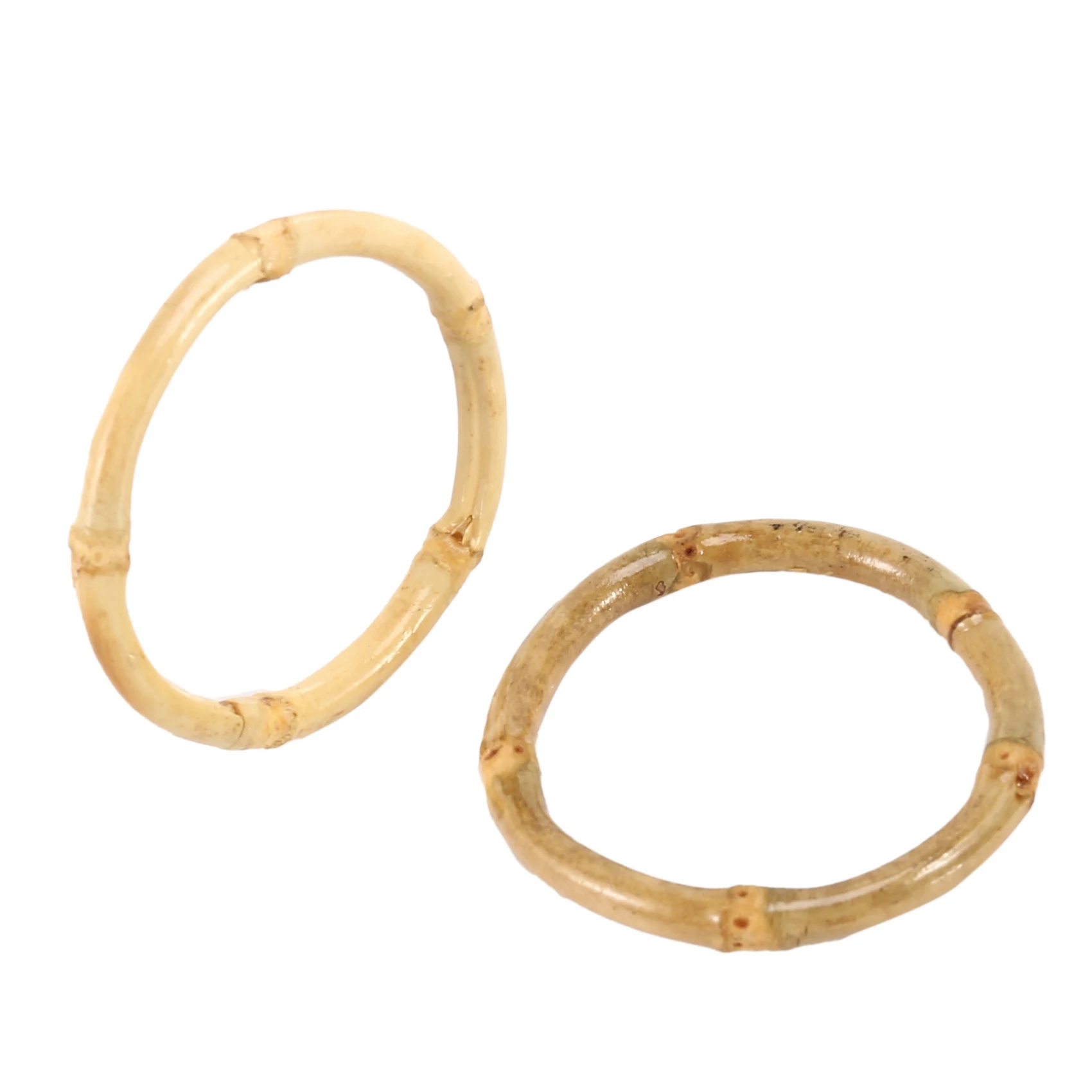 Anel de guardanapo de bambu feito à mão qualitativo natural rústico porta-guardanapo natural anéis decorações de mesa, conjunto de 6