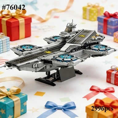 

In Stock Warship Shield Helicarrier Military Aircraft Carrier Model Building Blocks Assembly Toys Compatible For Children Gifts