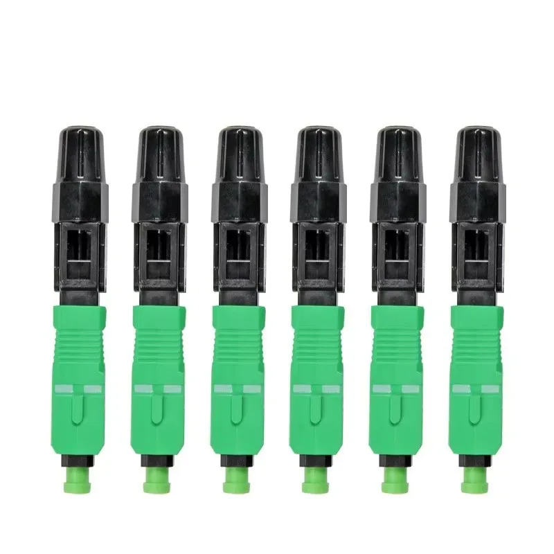 Telecom Grade SC APC FTTH Cold Connector Fiber To The Home Optical Fast Connector For Drop Cable Field Termination Projects