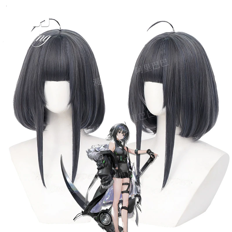 Game Arknights La Pluma Lolita Wigs Wooden PVC Toys Cosplay Sickle Props Toys Accessories Anime Shoes Boots Stage Performance