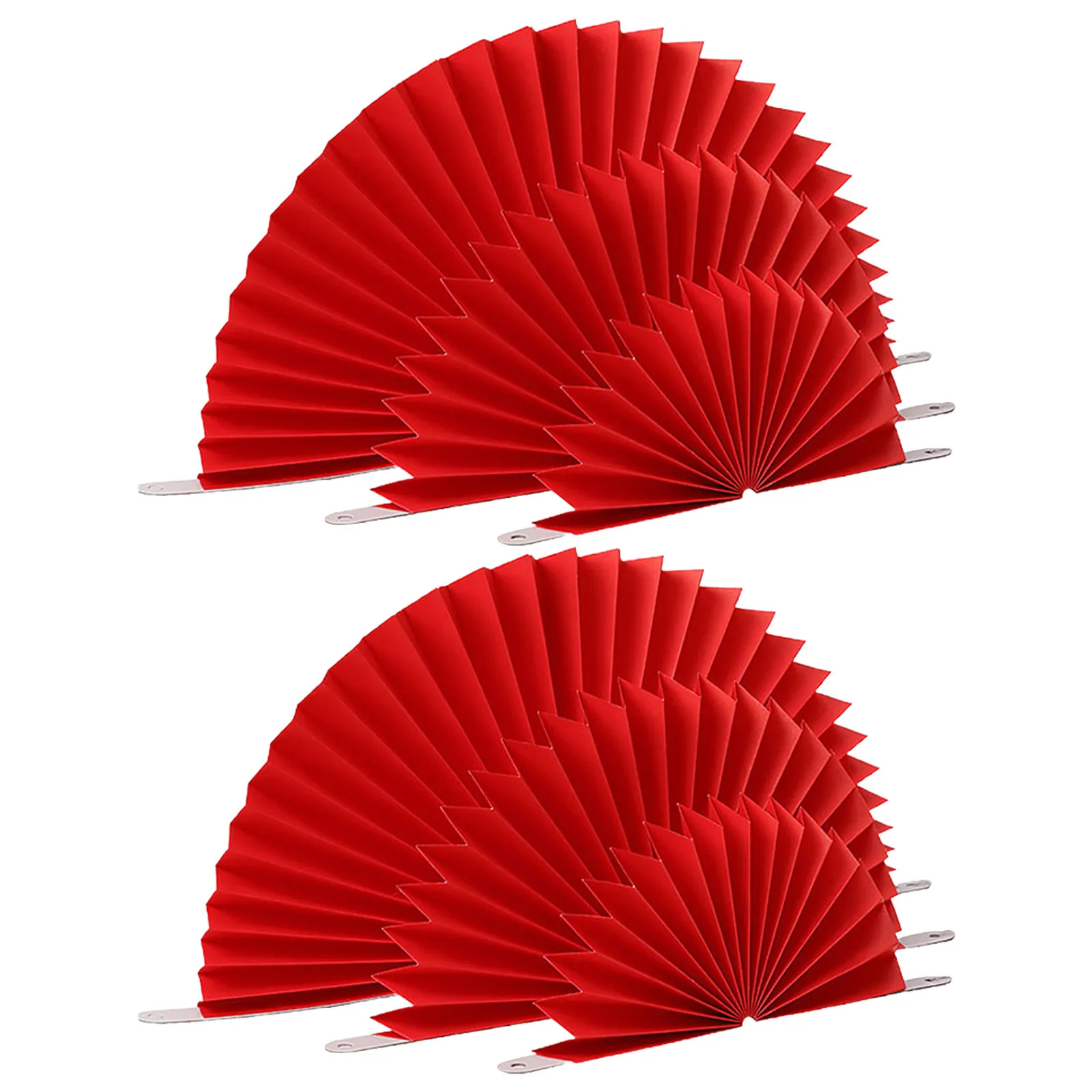 6pcs Chinese Red Folding Hand Fan for Photography, Dance, Home Decor, Festival Gift – Elegant Traditional Fan