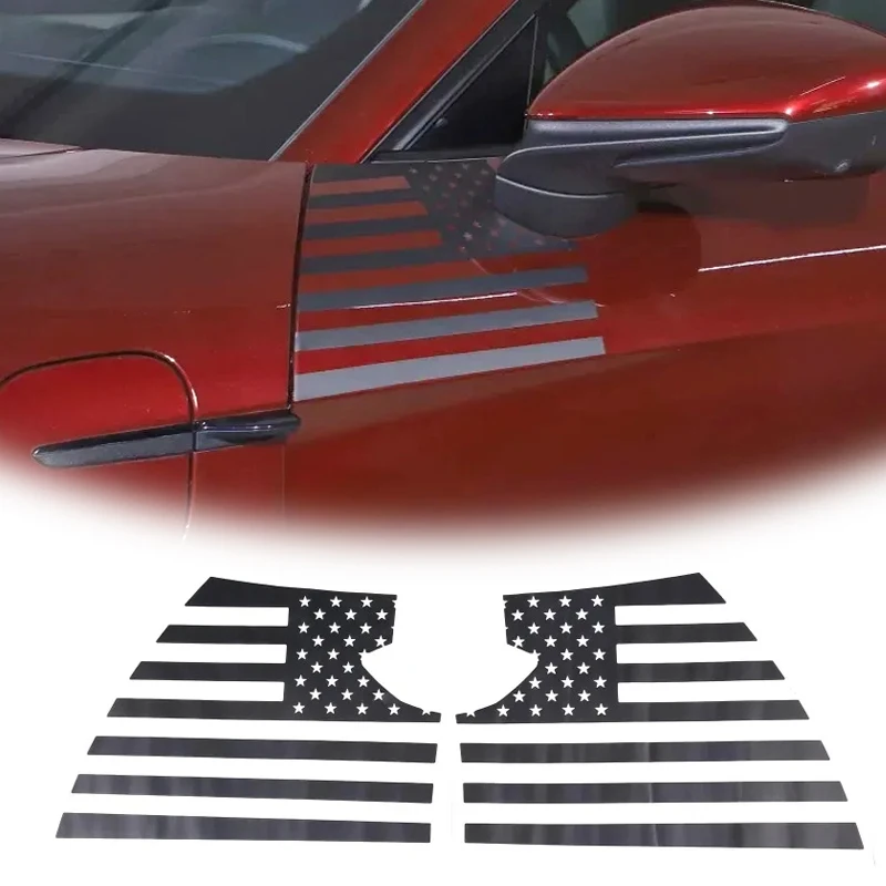 

For Porsche Taycan 2019-2024 PVC Black Car Front Fender Pull Flower Film Door Side Panel Stickers Car External Accessories