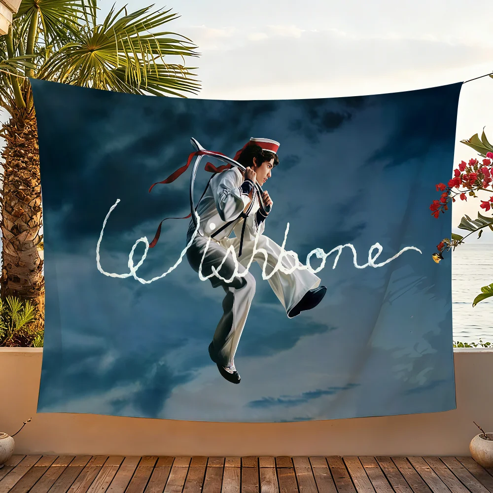 Singer C-Conan Gray Wishbone flag For Garden Party Living Room Home Wall Decor Banner Bedroom Outdoor Tapestry