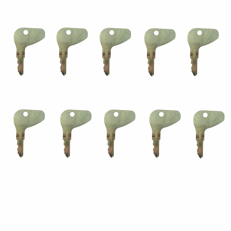 

10 Pcs H32412 32412 Key For Kubota Mahindra Case Mitsubishi Tractor Ignition Switch Starter Free Shipping