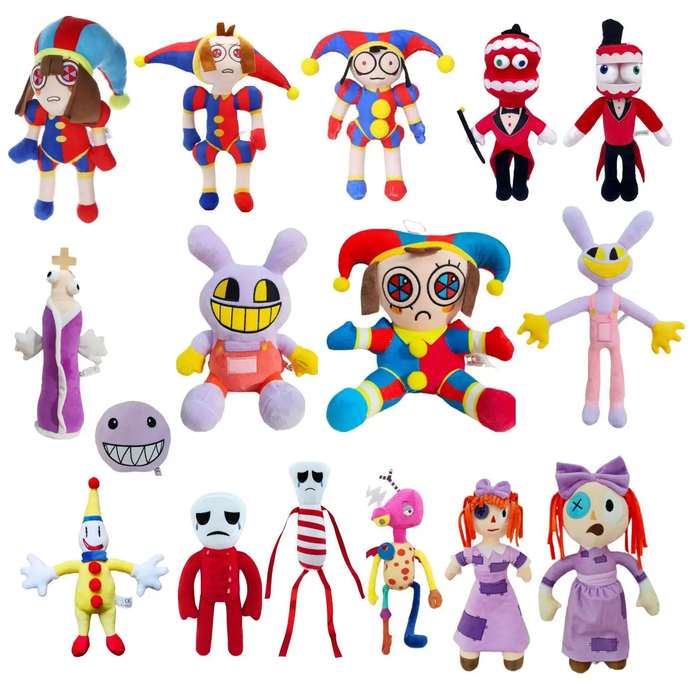 New The Amazing Digital Circus Plush Toys Amazing Circus Clown Rabbit Plush Dolls Periphery Stuffed Kids  Adults Christmas Gift