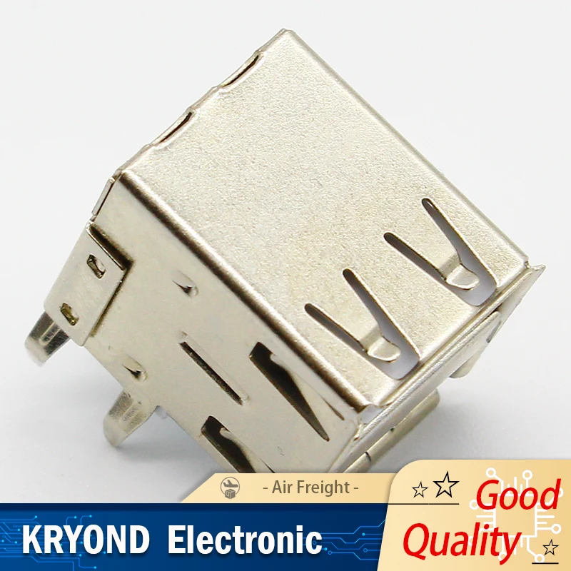 10PCS/LOT USB A Type Female Socket Connector White 2to1 Set G44 for Data Connection Interface Charging