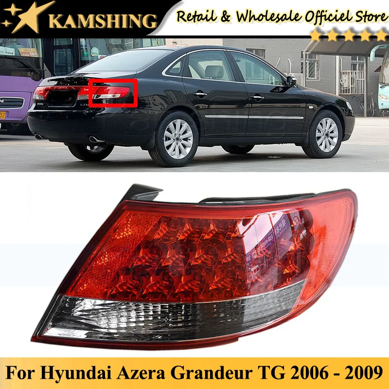 

Внешний задний фонарь Kamshing для Hyundai Azera TG great2006 2007 2008 2009, задний фонарь, задний фонарь, стоп светильник