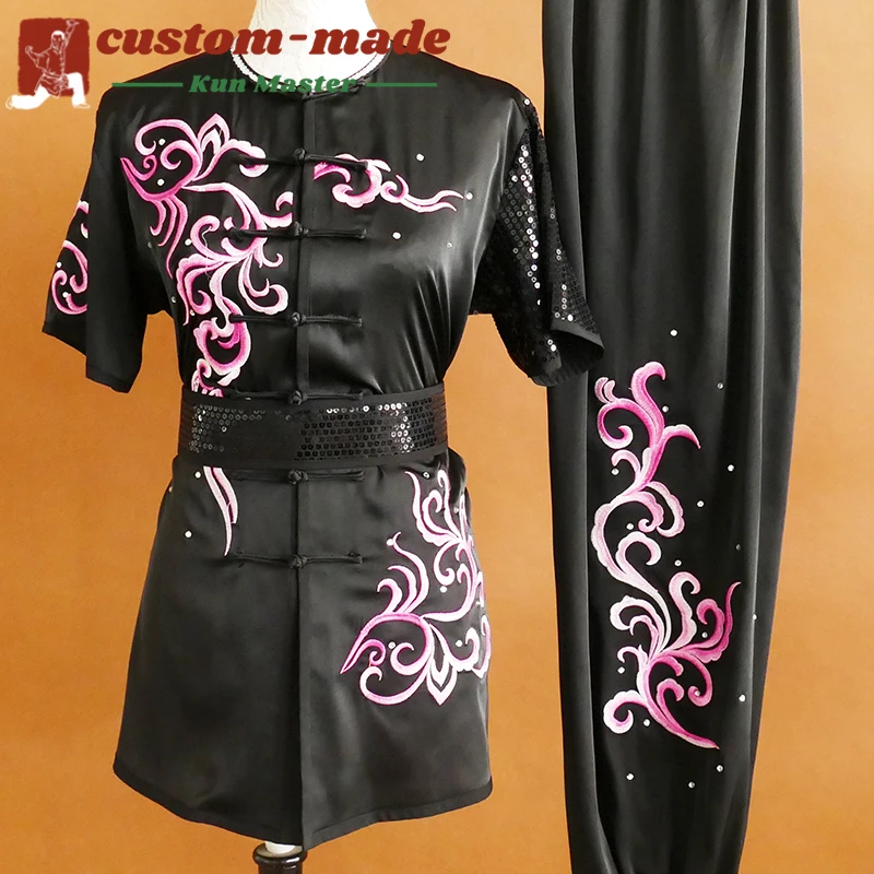 

Custom Martial Arts Uniform Kung Fu Suit with Dragon Embroidery Southern Fist Long Fist Reinforced for KungFu Forms Competition