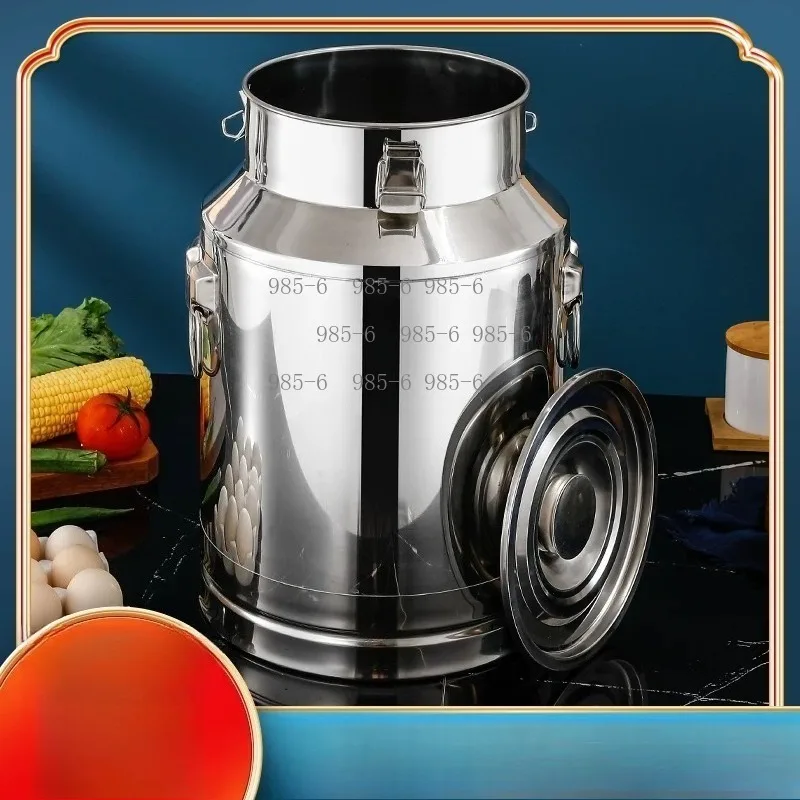 Sealed stainless steel storage barrel, can serve as wine, beer and milk fermenter, also usable as oil drum and tea canister