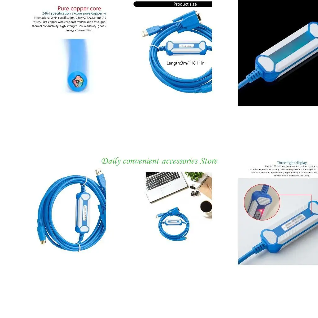 

97QB PC/PVC Data Programmer Download Cable for Industrial Automation Engineers