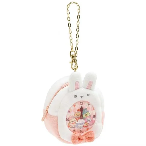 Sumikko Gurashi Clock Plush Toy Storage Organizer Bag Sumikkogurashi Anime Kawaii Cute Bag Keychain Key Chain Coin Purse Wallet