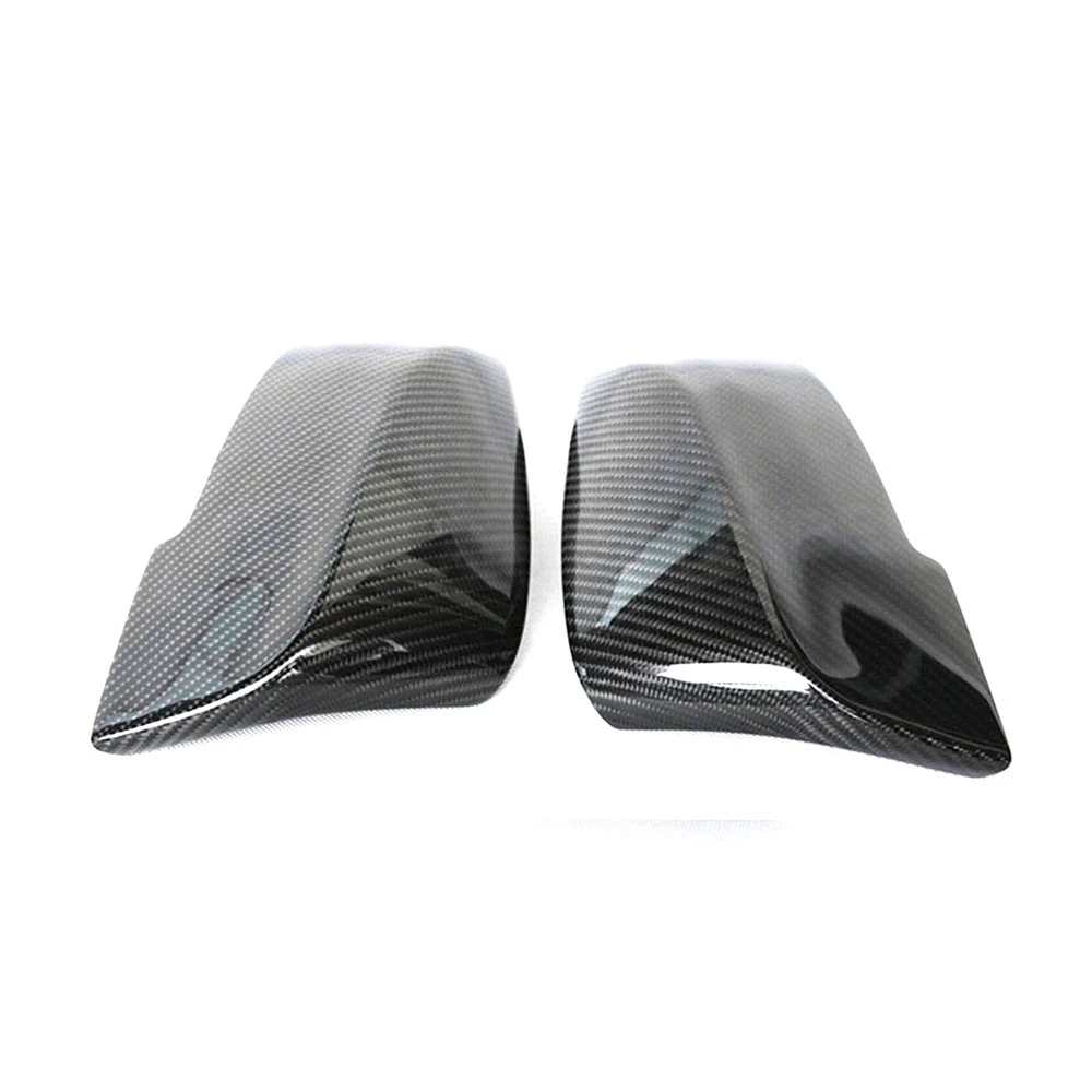 2pcs Carbon Fiber Rear View Mirror Cover Caps Fit for BMW 1 2 3 4 X Series F20 F21 F22 F23 F30 F31 F32 F33 F36 X1 E84 12-17