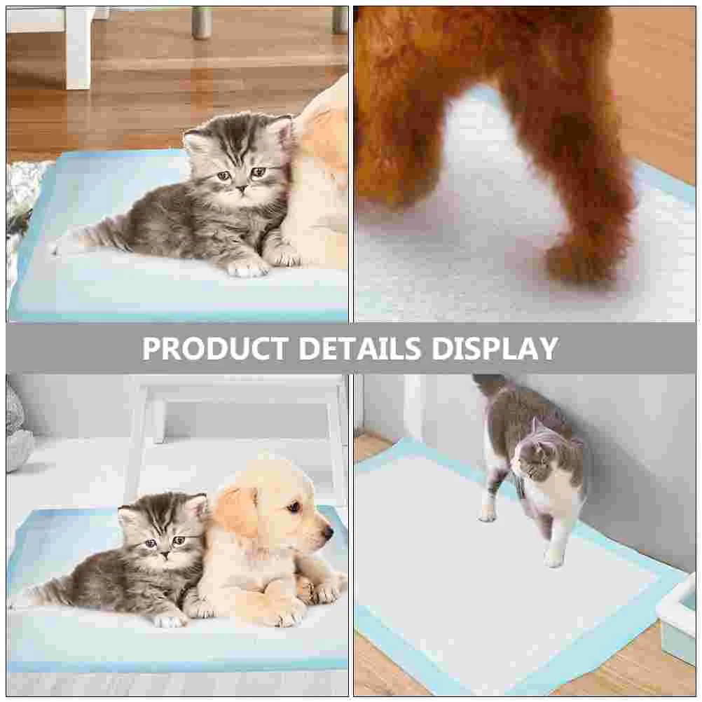 50 Pcs Pet Pee Mat Dog Pads Training Urine Diaper for Changing Non-woven Fabric Puppy Cat Small