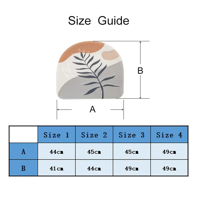 Horseshoe Shape Printed U-shaped Chair Mat Bench Cover Thick Non-slip Seat Mat For Autumn and Winter