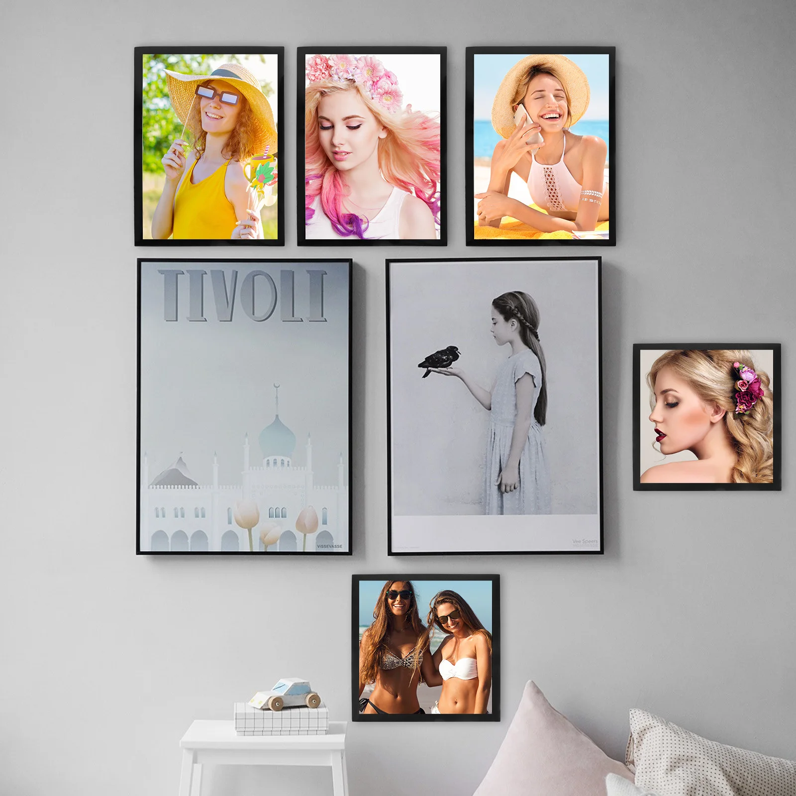 

Magnetic Diamond Art Photo Frame For Fridge Office Cabinet Decorative Picture Display Holder Refrigerator Frame