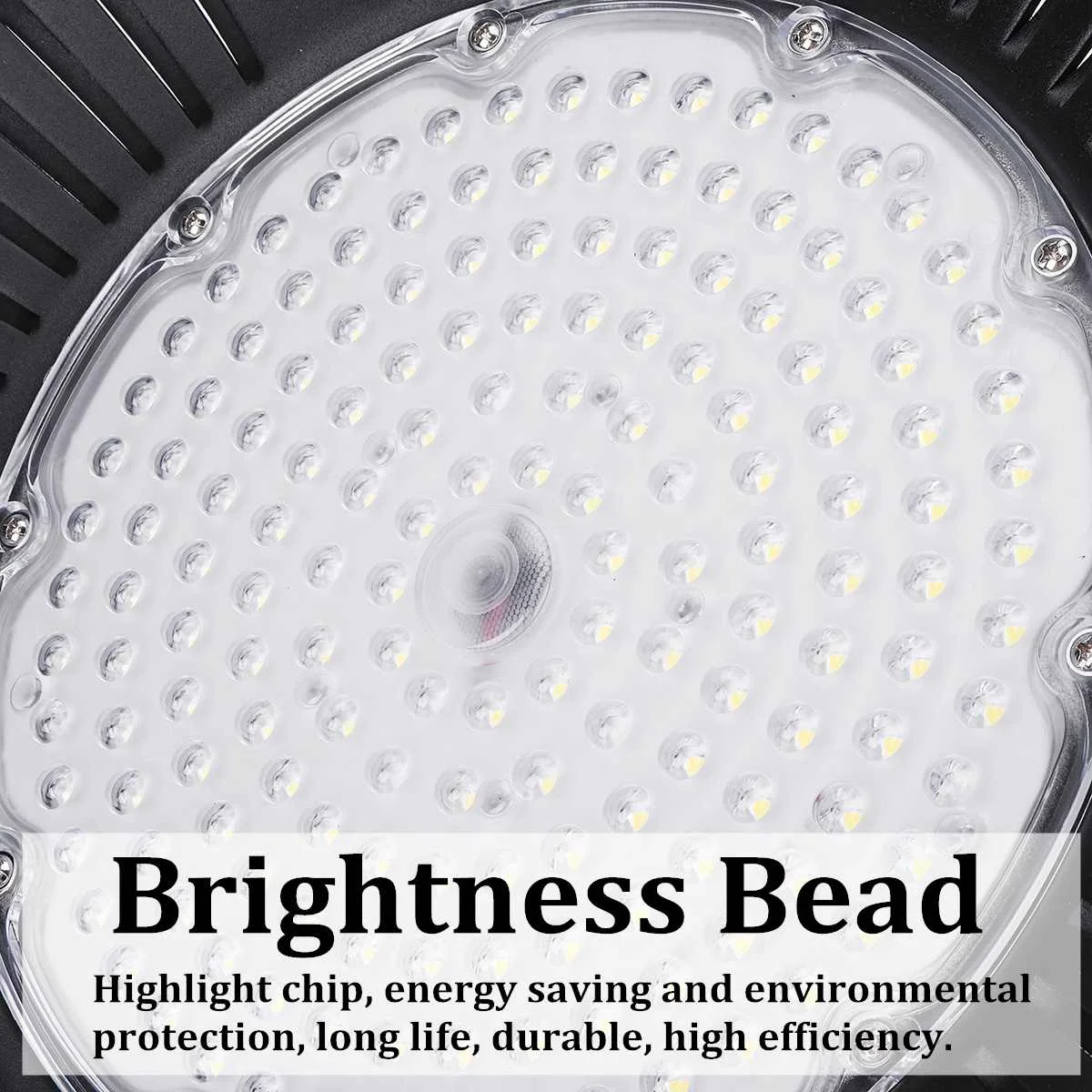 100W 150W 200W 6500K LED High Bay Light Waterproof IP65 Industrial Lighting Warehouse Workshop Garage Ceiling UFO Lamp