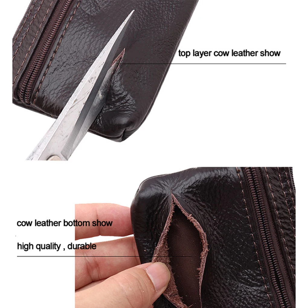 حافظة مفاتيح السيارة جلد الرجال النساء محافظ مفتاح حامل سستة حقيبة المفاتيح غطاء مدبرة المنزل يغطي للمفاتيح المنظم حافظة للبطاقات الهدايا