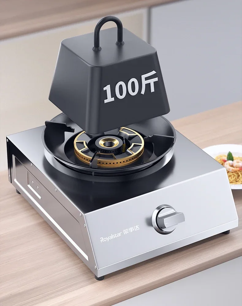 Газовая плита, бытовая настольная жестокая огонь, одинарная плита с природным сжиженным газом, энергосберегающая одинарная плита с одной головкой