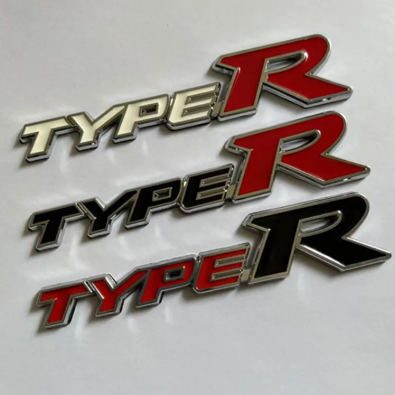 

TYPER for Honda series Accord Fit civic bonda crv xrv Rear Trunk Emblem Logo Badge Sticker metal modified car logo Metal sticker