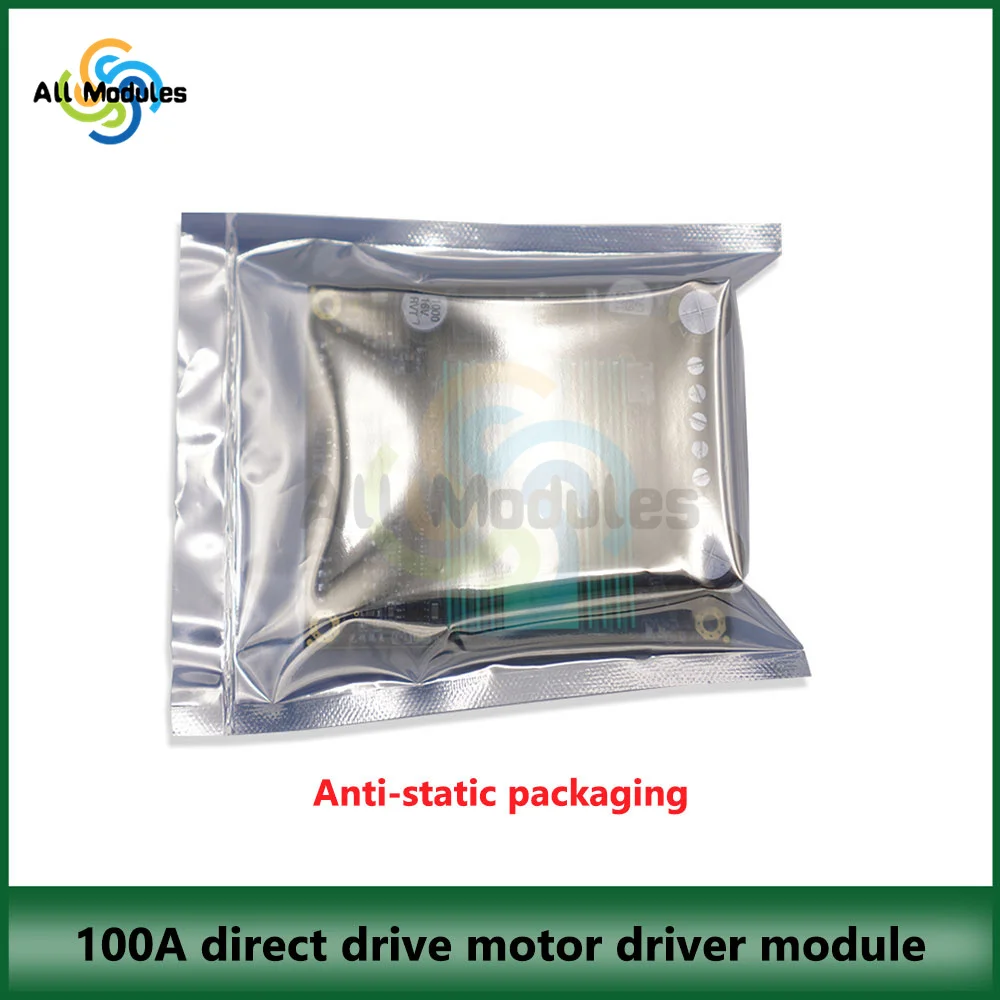 DC 12V~48V 100A High Power H-bridge DC Motor Drive Module board High Frequency H-bridge dual channel Motor Module drive